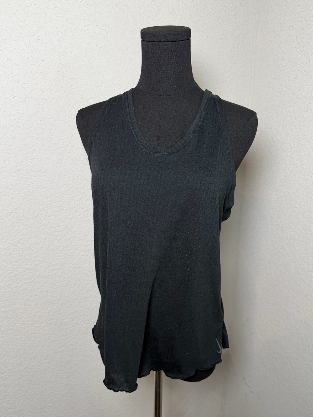 Nike Black Ribbed Racerback Tank - Women